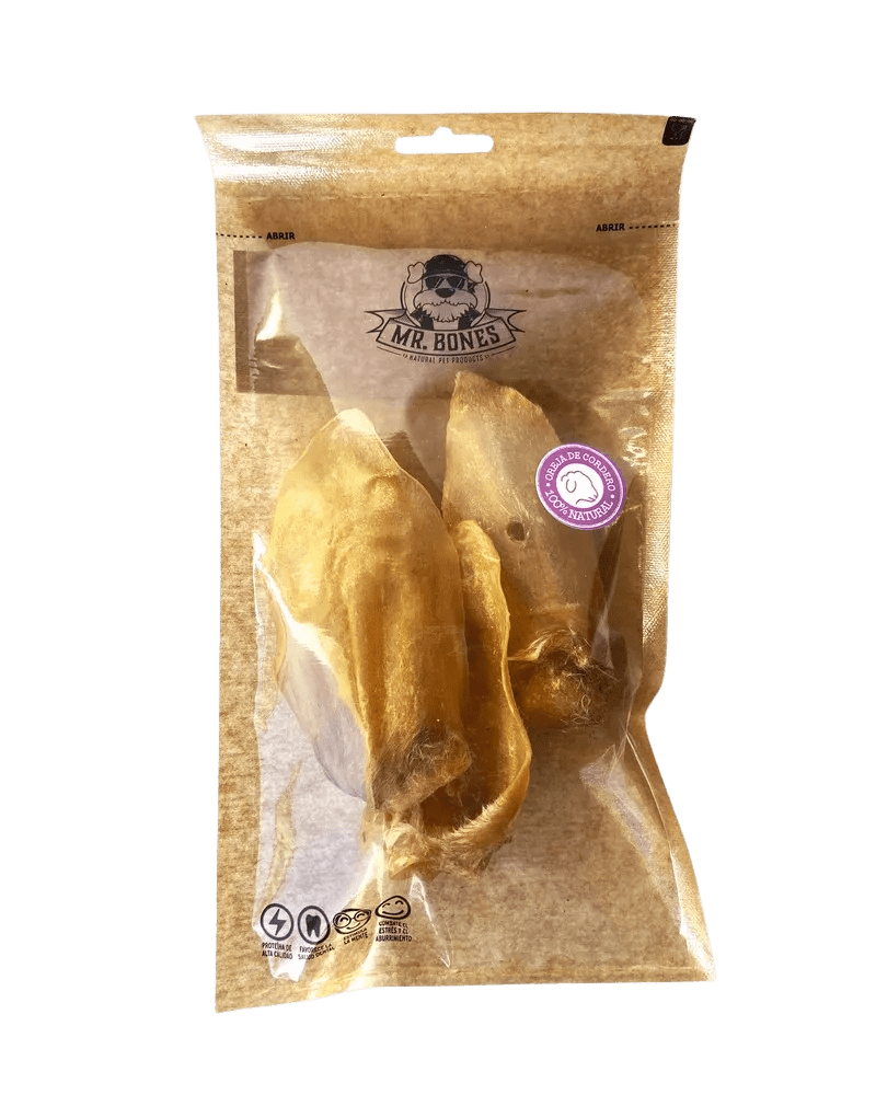 Oreja de Cordero  Mr Bones – Snack Natural para Perros