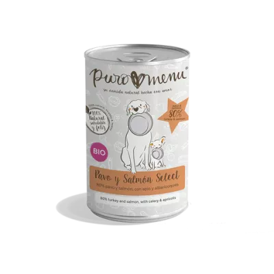 Puro Menú Pavo y Salmón Select BIO 400 gr