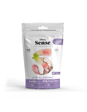 Dibaq Sense Snack Hipoalergénico Lubina y Pavo 100 gr