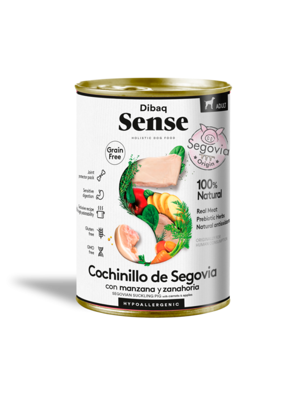 Dibaq Sense cómida húmeda cochinillo de Segovia 380 gr