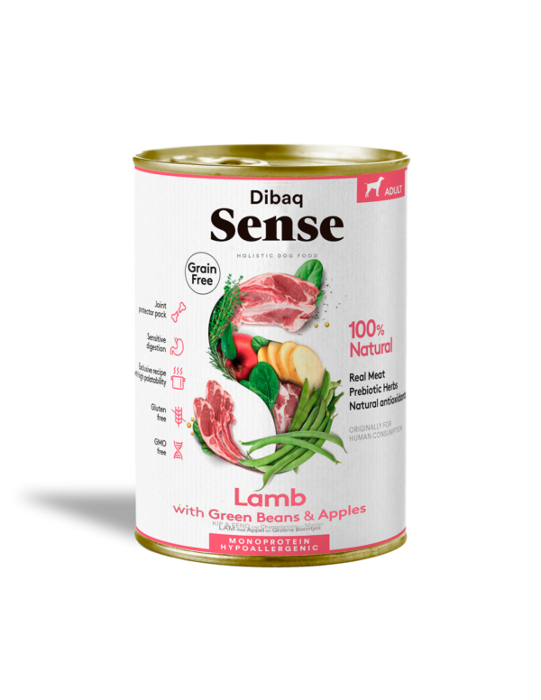 Dibaq Sense comida húmeda cordero 380 gr