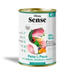 Comida para perros con a sabor pato y pavo