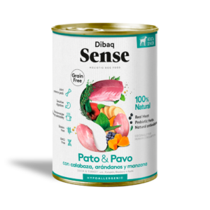 Dibaq Sense comida húmeda pato y pavo senior 380 gr