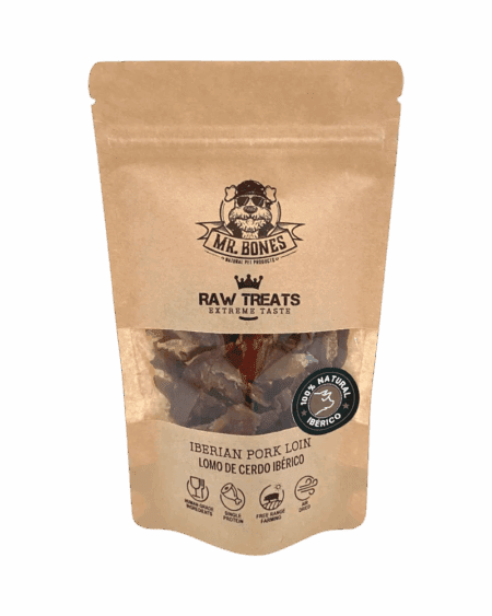 Lomo de Cerdo Ibérico Mr Bones 45 gr - Snack Natural para Perros y Gatos