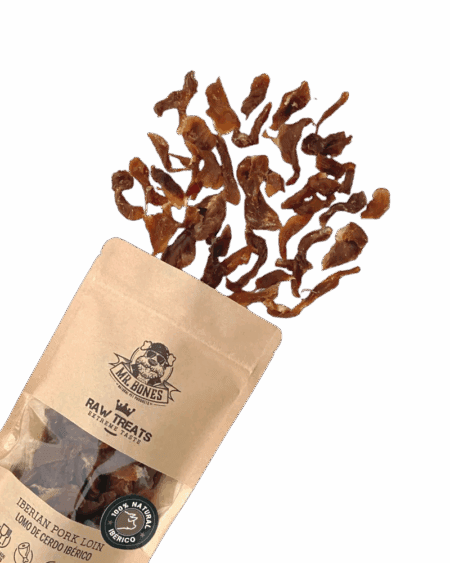 Lomo de Cerdo Ibérico Mr Bones 45 gr - Snack Natural para Perros y Gatos - Imagen 2