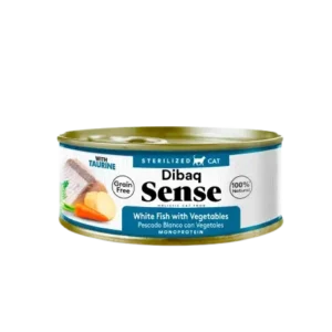 Dibaq Sense Gato Lata de Pescado Blanco con Vegetales