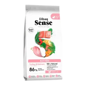 Dibaq Sense Kitten Pavo y Salmón Pienso para Gatitos