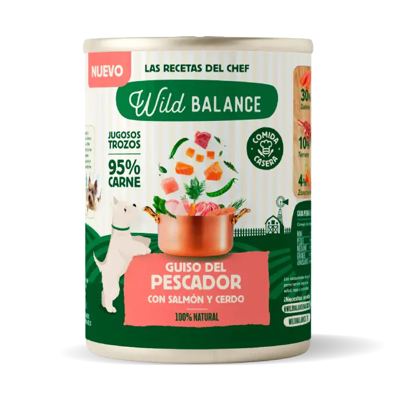 Wild Balance Receta del Chef Guiso del Pescador con Salmón y Cerdo 1 Wild Balance Receta del Chef Guiso del Pescador con Salmón y Cerdo