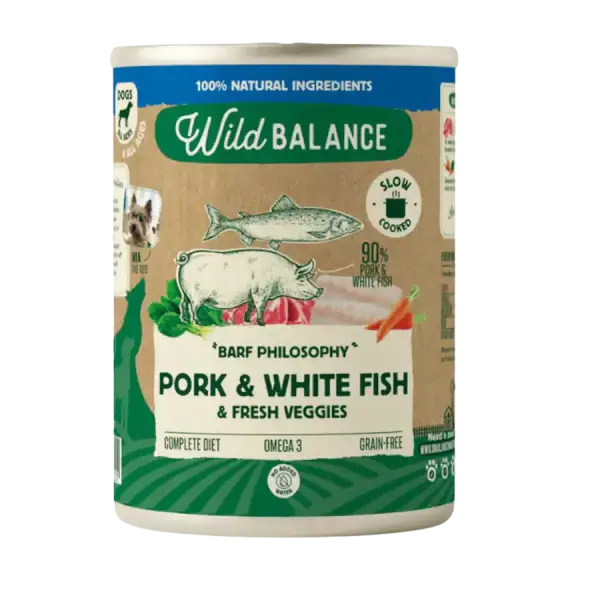 Wild Balance Filosofía BARF Cerdo y Merluza 1 Wild Balance Filosofía BARF Cerdo y Merluza