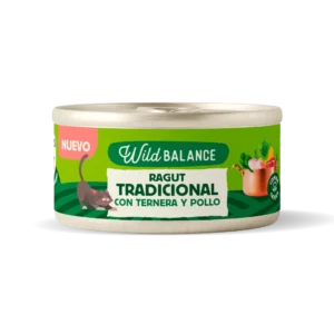 Wild Balance Gato Lata Ragut Tradicional con Ternera y Pollo