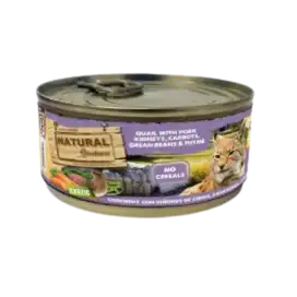 Natural Greatness Gato lata de Codorniz con Riñones de Cerdo