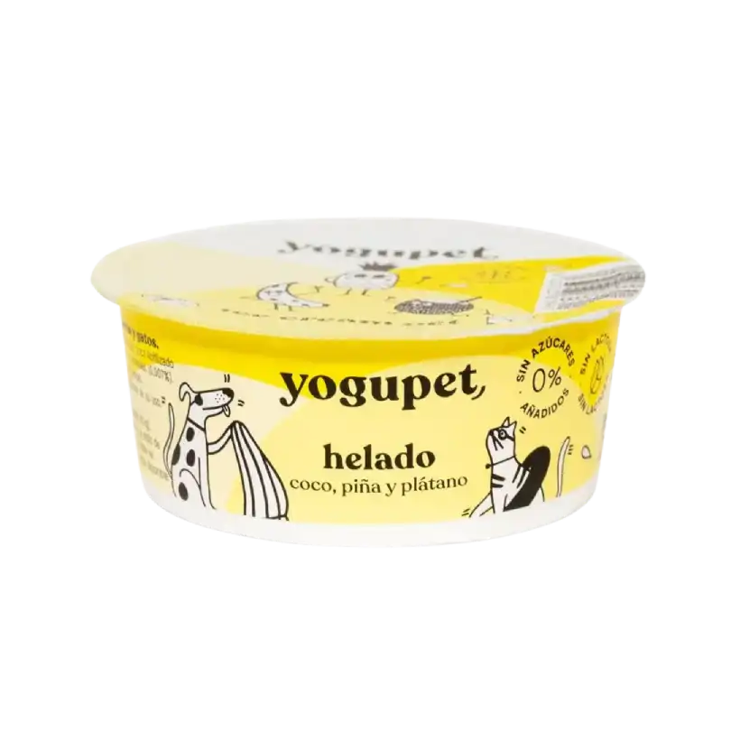 Yogupet Helado Coco, Piña y Plátano 1 yogupet helado coco, piña y plátano