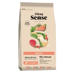 Dibaq Sense Low Grain Adulto Salmón y Atún - pienso hipoalergénico para perros adultos
